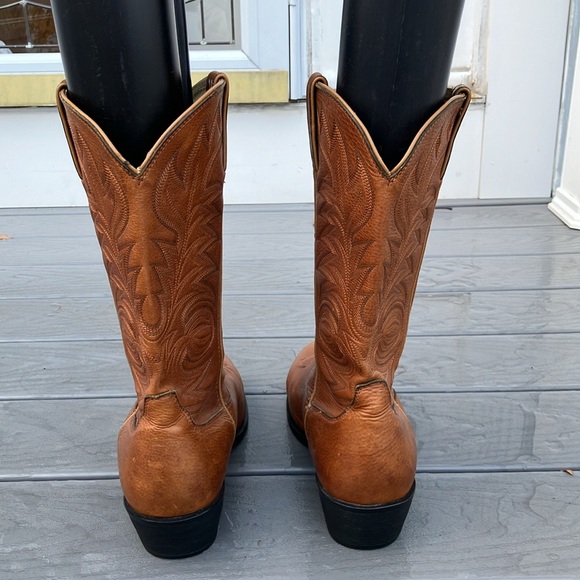 Durango Men Pull-on Western Leather Boot 12” Brown Size 10.5 - Picture 10 of 17